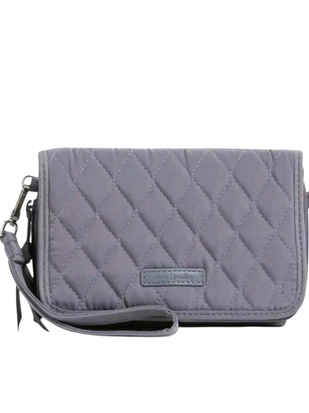 Vera Bradley 3-In-1 Crossbody RFID Carbon GREY Phone Case Wallet